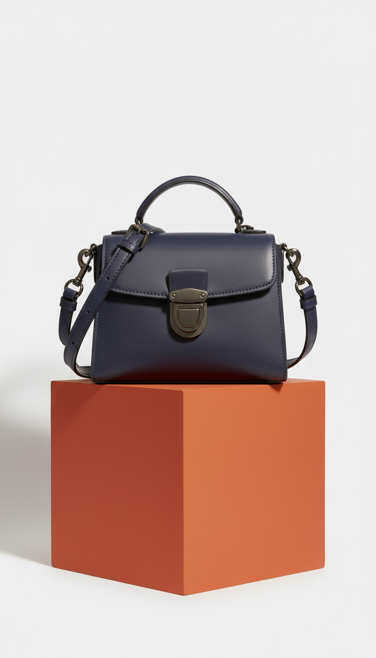 Mini Satchel in Night Indigo